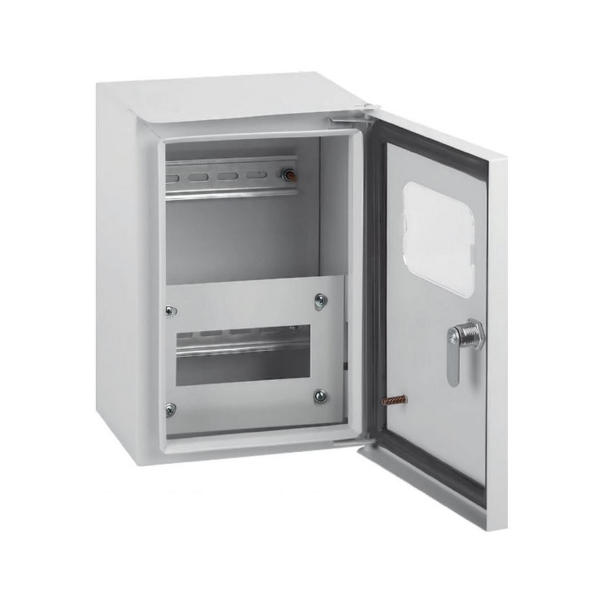 Металлические щиты и корпуса Шкаф учетный навесной ЩУРн-1/6 STEKKER EBX60-3/1/6.2-54 IP54 (285*190*145) сталь ArcaMetal 50707