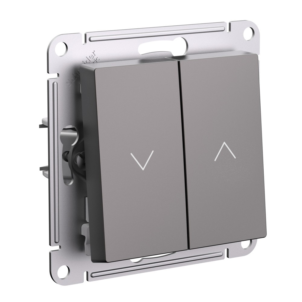AtlasDesign Мокко Выключатель Systeme Electric AtlasDesign Мокко 2-клавишный жалюзи, 10А, механизм ATN000619