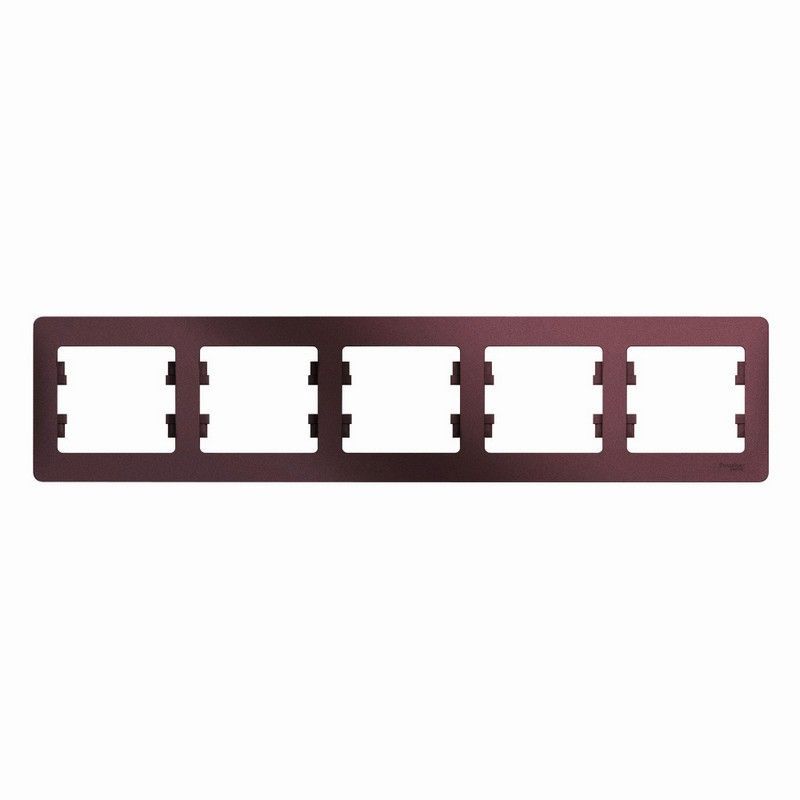 Glossa Баклажан Рамка Systeme Electric Glossa Баклажановая 5-ая горизонтальная GSL001105