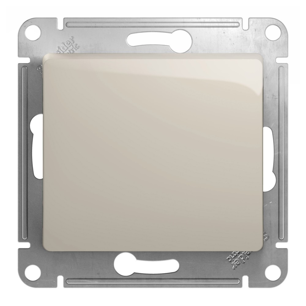Glossa Молочный Переключатель 1-клавишный Systeme Electric Glossa Молочный GSL000961