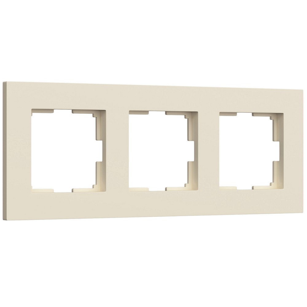 Рамки Werkel Slab Рамка Werkel на 3 поста Slab (айвори матовый) W00329620