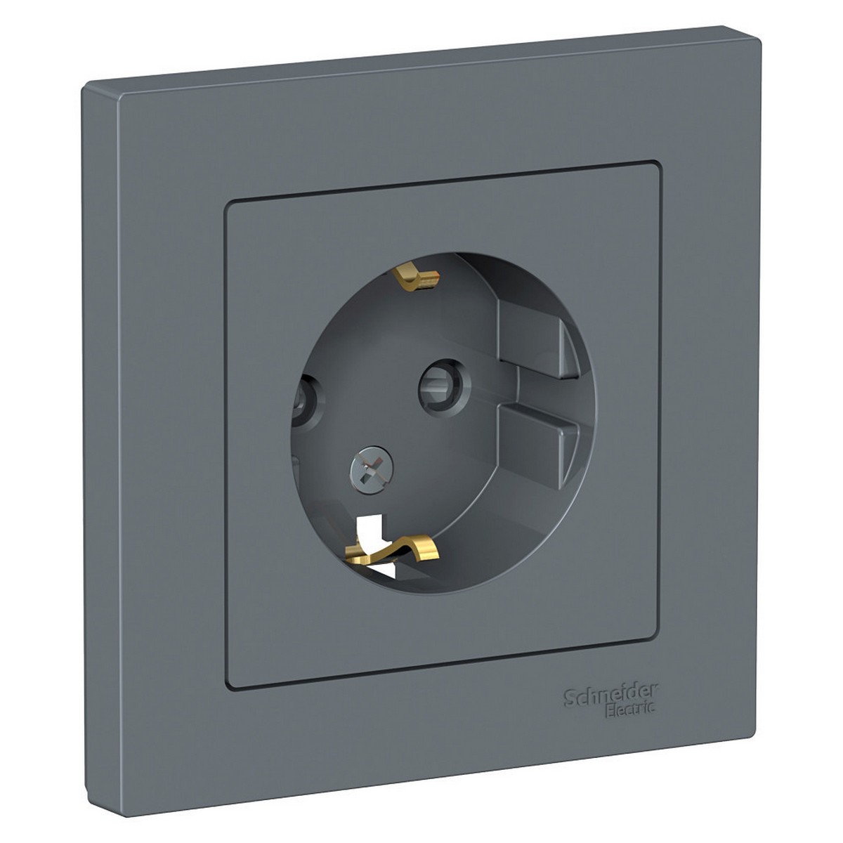 AtlasDesign Грифель Розетка Systeme Electric AtlasDesign Грифель с/з со шторками, 16А, в сборе ATN000744