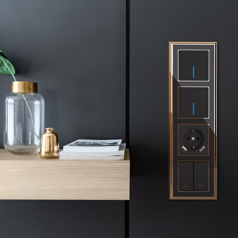 Werkel Черный матовый механизмы Выключатель Werkel одноклавишный проходной с подсветкой черный матовый W1112108