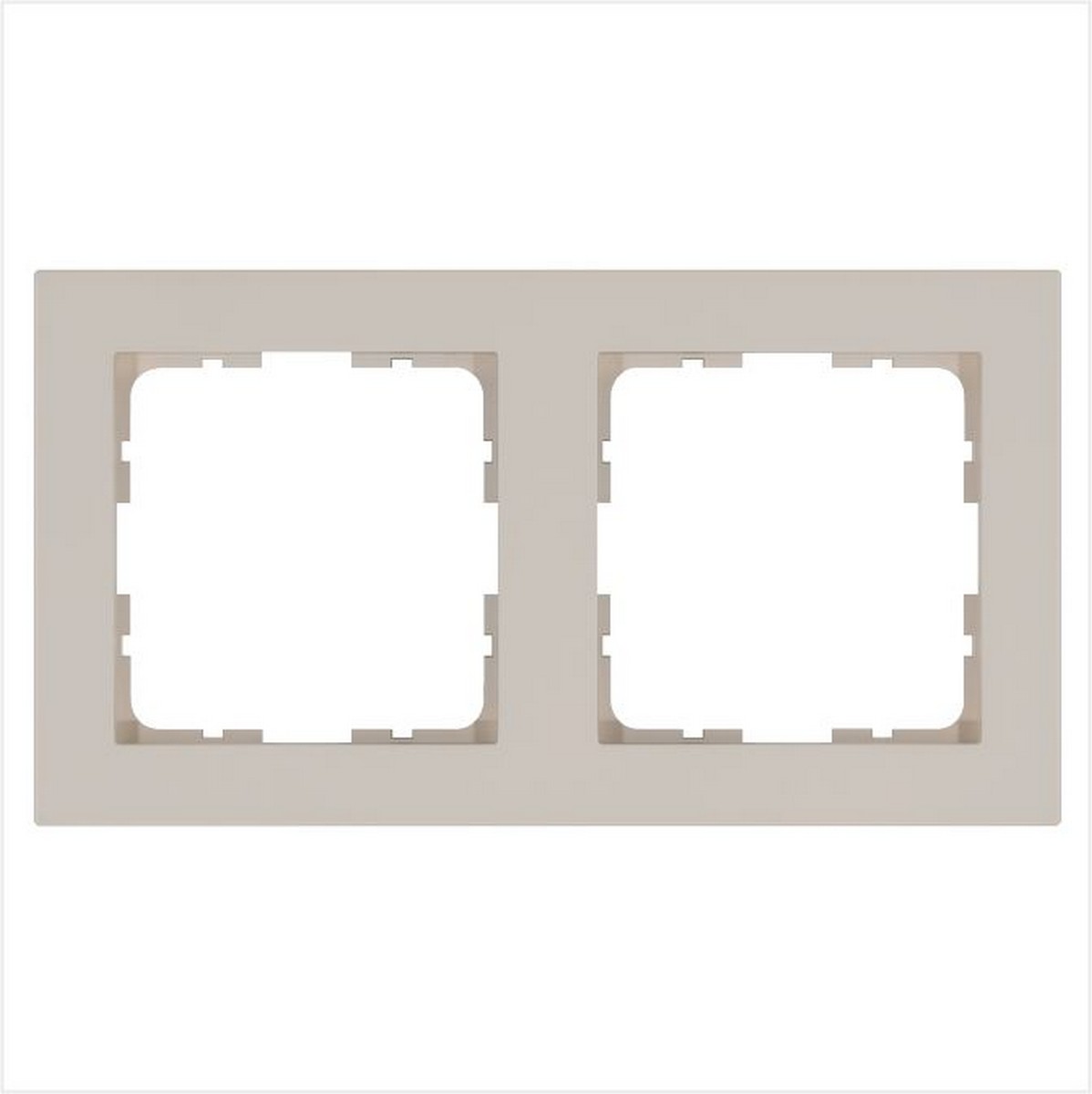 JASMART G - розетки и выключатели Рамка JASMART G-Classic 2-постовая Тауп G1002T
