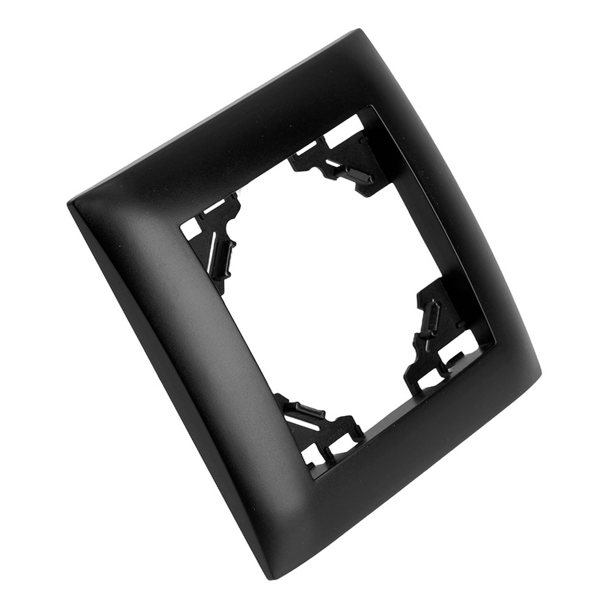 Эрна - Розетки и выключатели Stekker Рамка STEKKER 1-местная Эрна Элегант черный PFR00-9011-03 49661