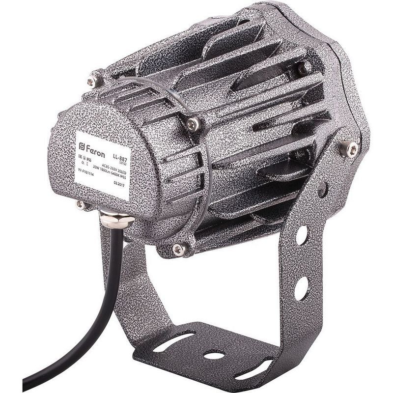 Светодиодные ландшафтные светильники Светодиодный светильник ландшафтно-архитектурный Feron LL-887  85-265V 20W 6400K IP65 32152 