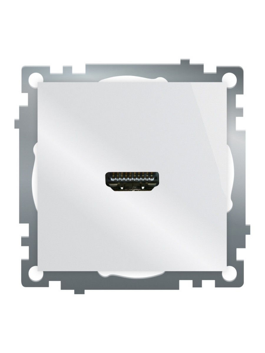 Катрин - Розетки и выключатели Stekker Розетка HDMI 2.1 Type A STEKKER GLS00-7118-01 Катрин белый 50058