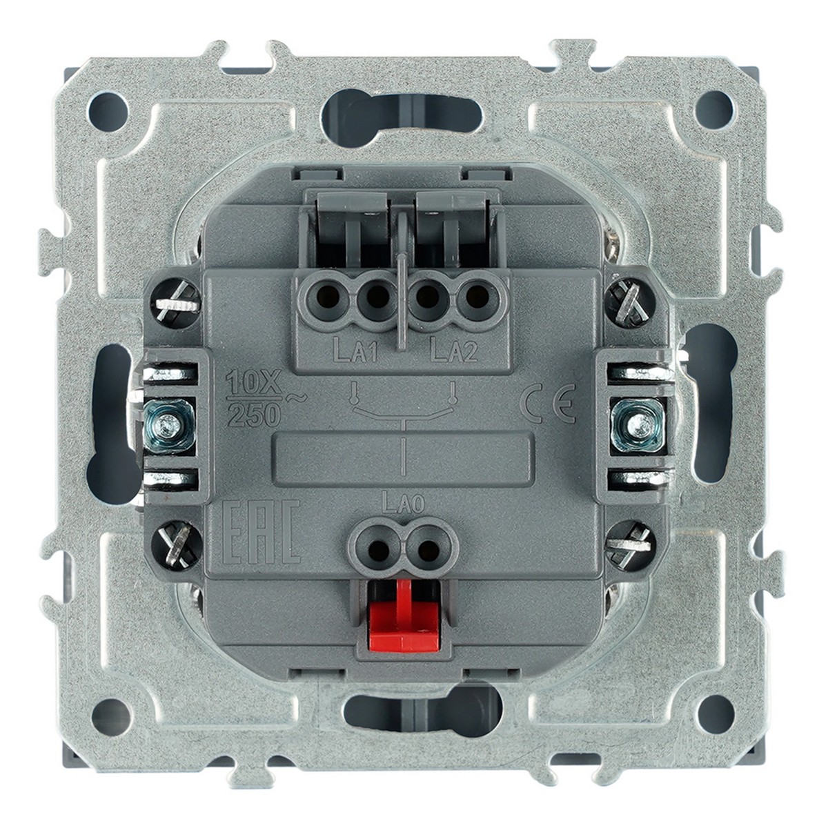 Эмили - Розетки и выключатели Stekker Переключатель 1-клавишный STEKKER Эмили RSW10-5105-10ZK платиново-серый soft touch 50240