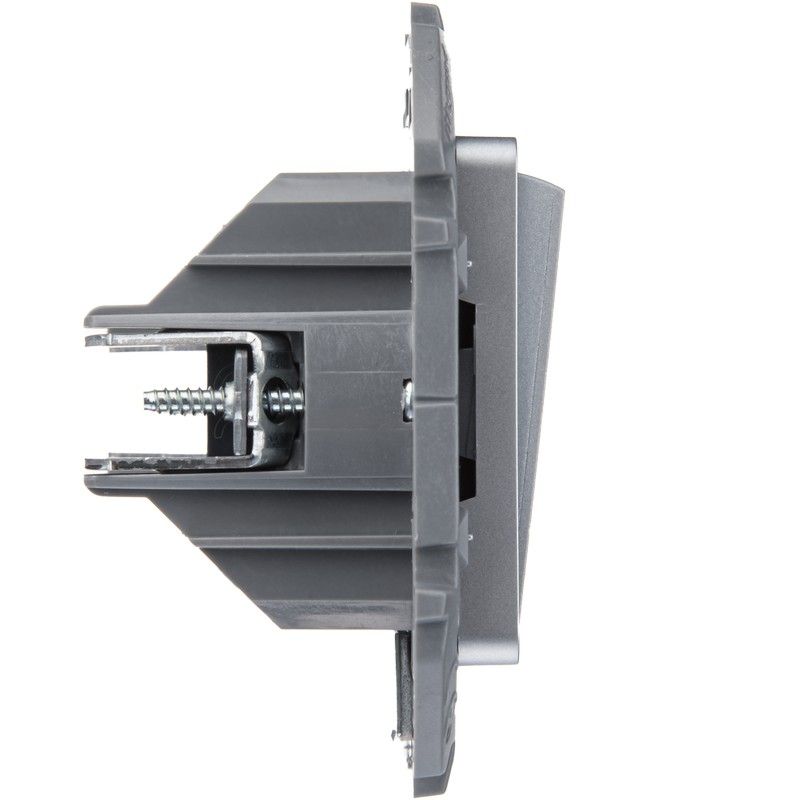 Legrand Inspiria Алюминий Переключатель Legrand INSPIRIA Алюминий двухклавишный 673657