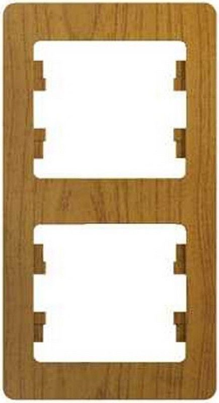 Glossa Дуб Рамка Systeme Electric Glossa Дерево Дуб 2-я, вертикальная GSL000506