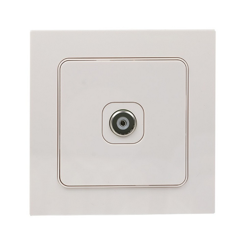 EKF Стокгольм белый Розетка TV EKF PROxima Стокгольм проходной 75Ом 5-862МГц белый EYA00-127-10