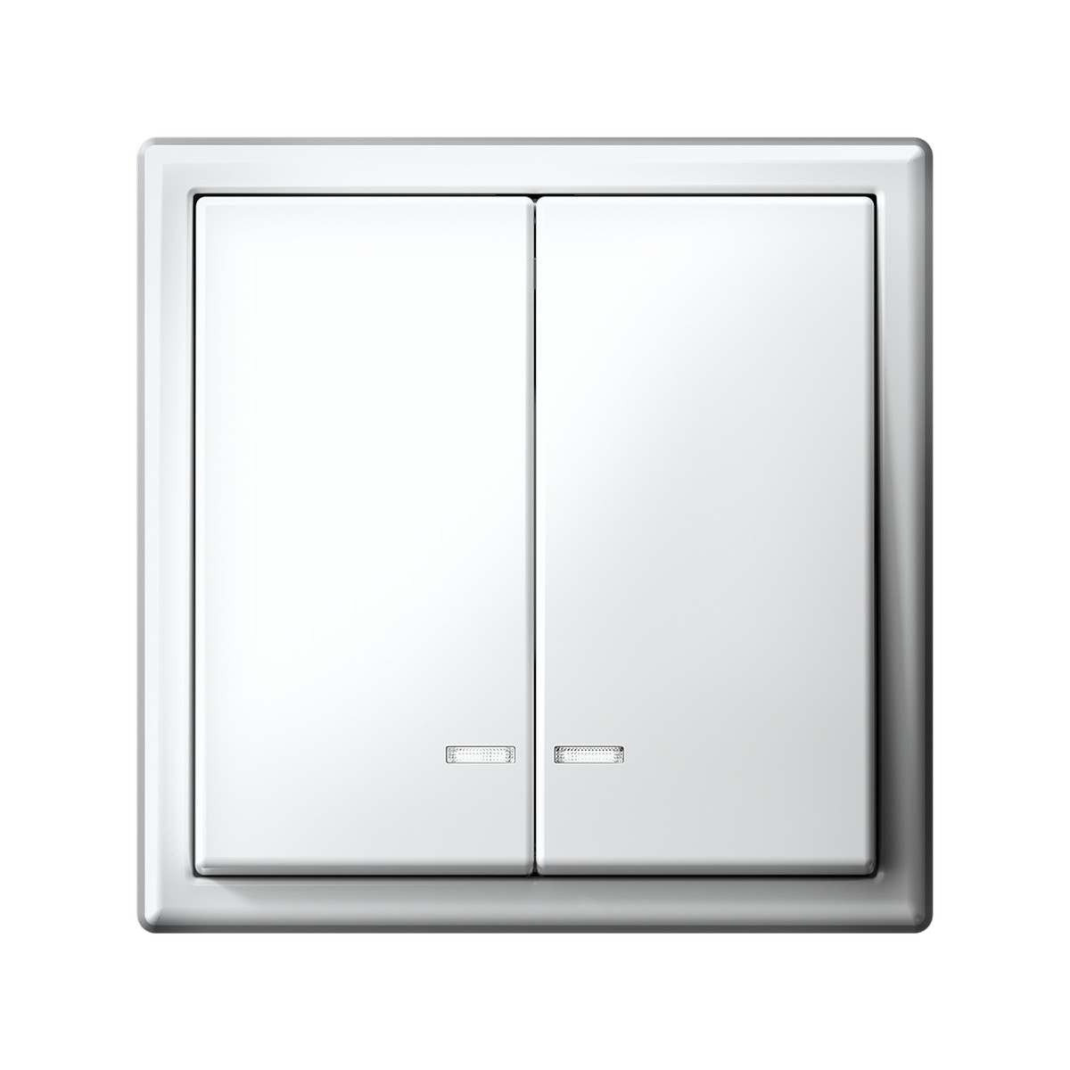 ArtGallery Белый Выключатель SE ArtGallery Белый 2-клавишный с подсветкой быстрозажим. клем. GAL000153S