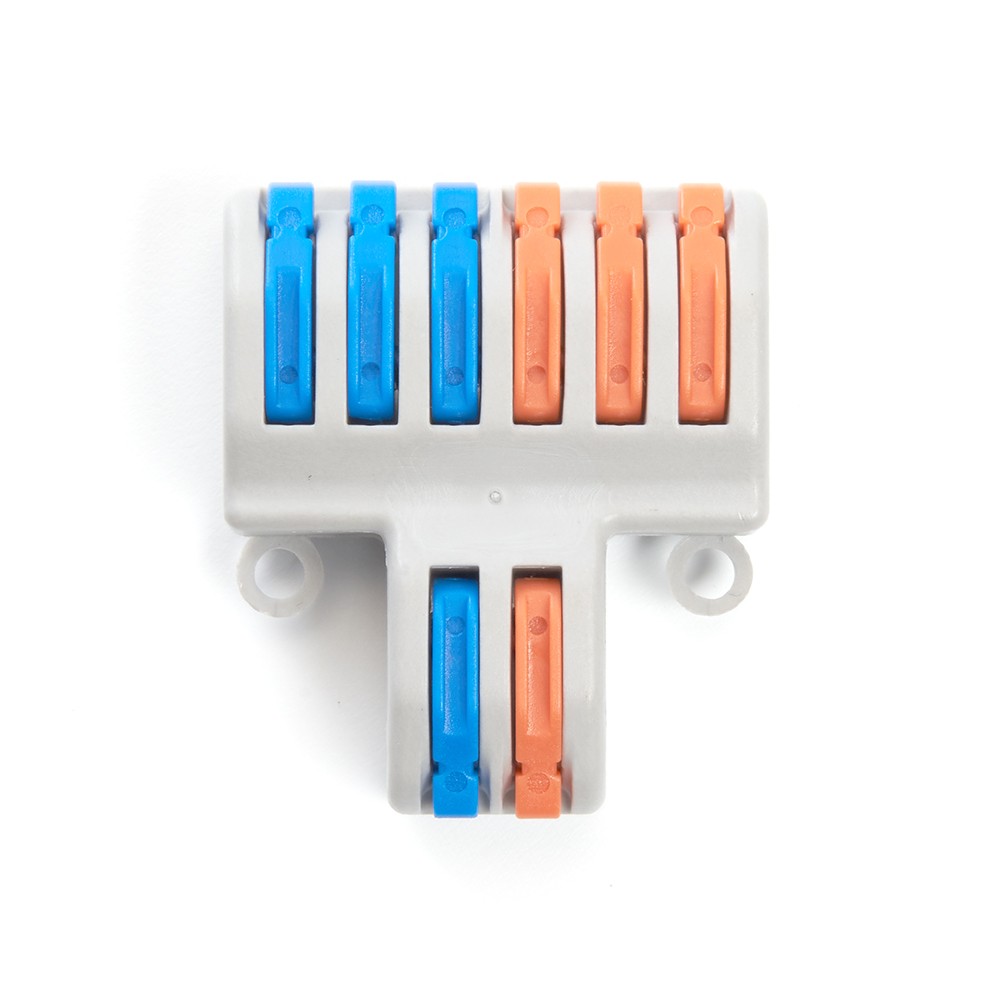 Клемма монтажная д/ подкл. фазн. проводников STEKKER, LD222-426, 2 контактные группы, (DIY упак 2 шт) 39489