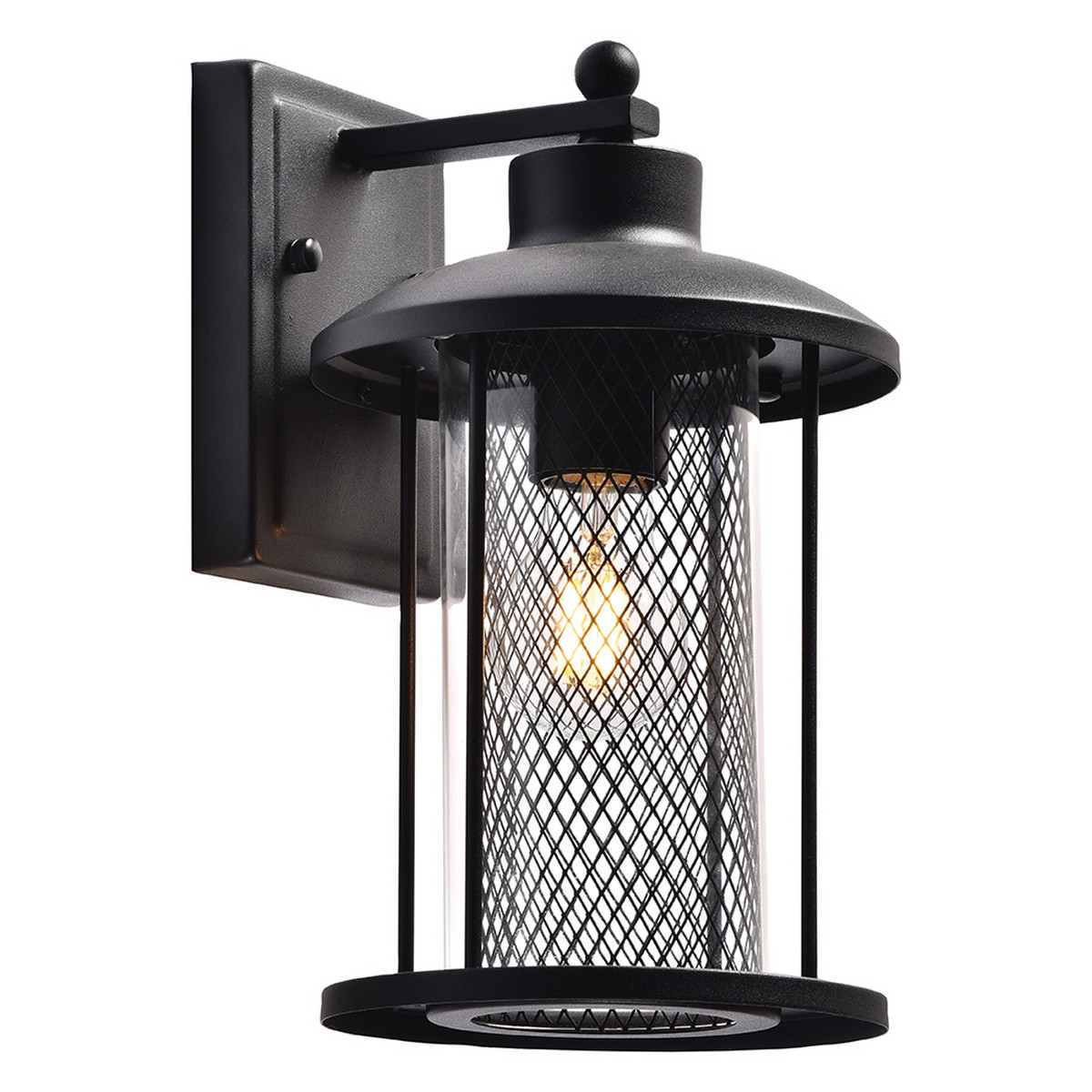 Уличные настенные светильники Светильник садово-парковый Feron PL721 на стену вниз 60W E27 230V черный 48388 