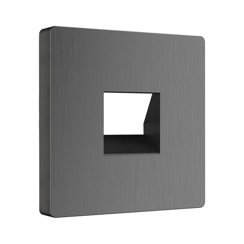 Werkel Графит рифленый механизмы Накладка Werkel для розетки телефонной RJ11 (графит рифленый) WL04-RJ-11-CP