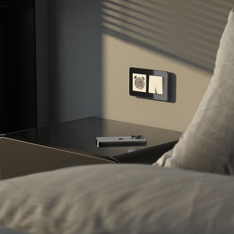 Рамки Werkel Elite Рамка Werkel из стекла на 2 поста Elite черный W0022448