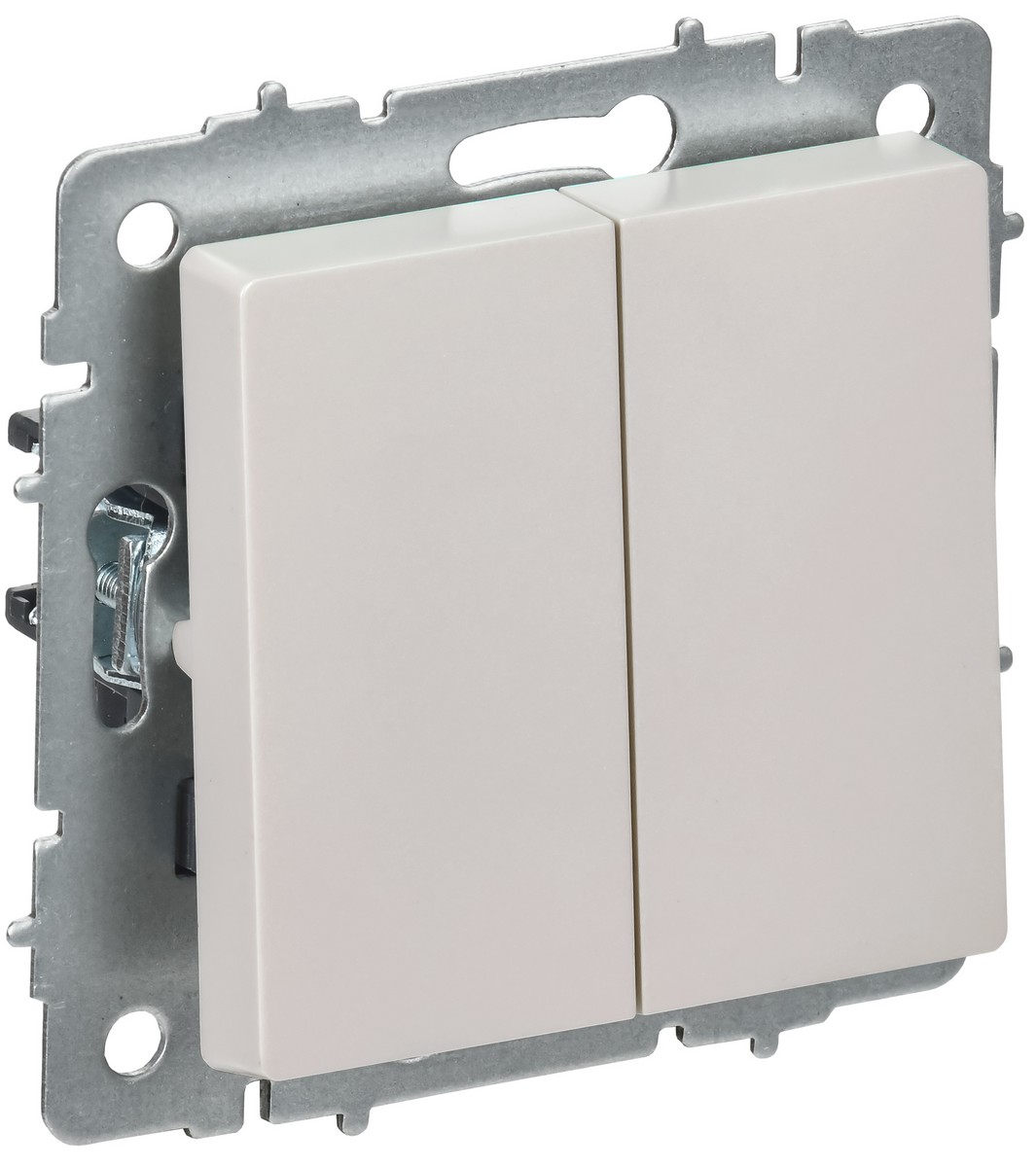 IEK Brite Жемчуг Выключатель IEK BRITE Жемчуг 2-кл. перекрестный 10А ВС10-2-3-БрЖ