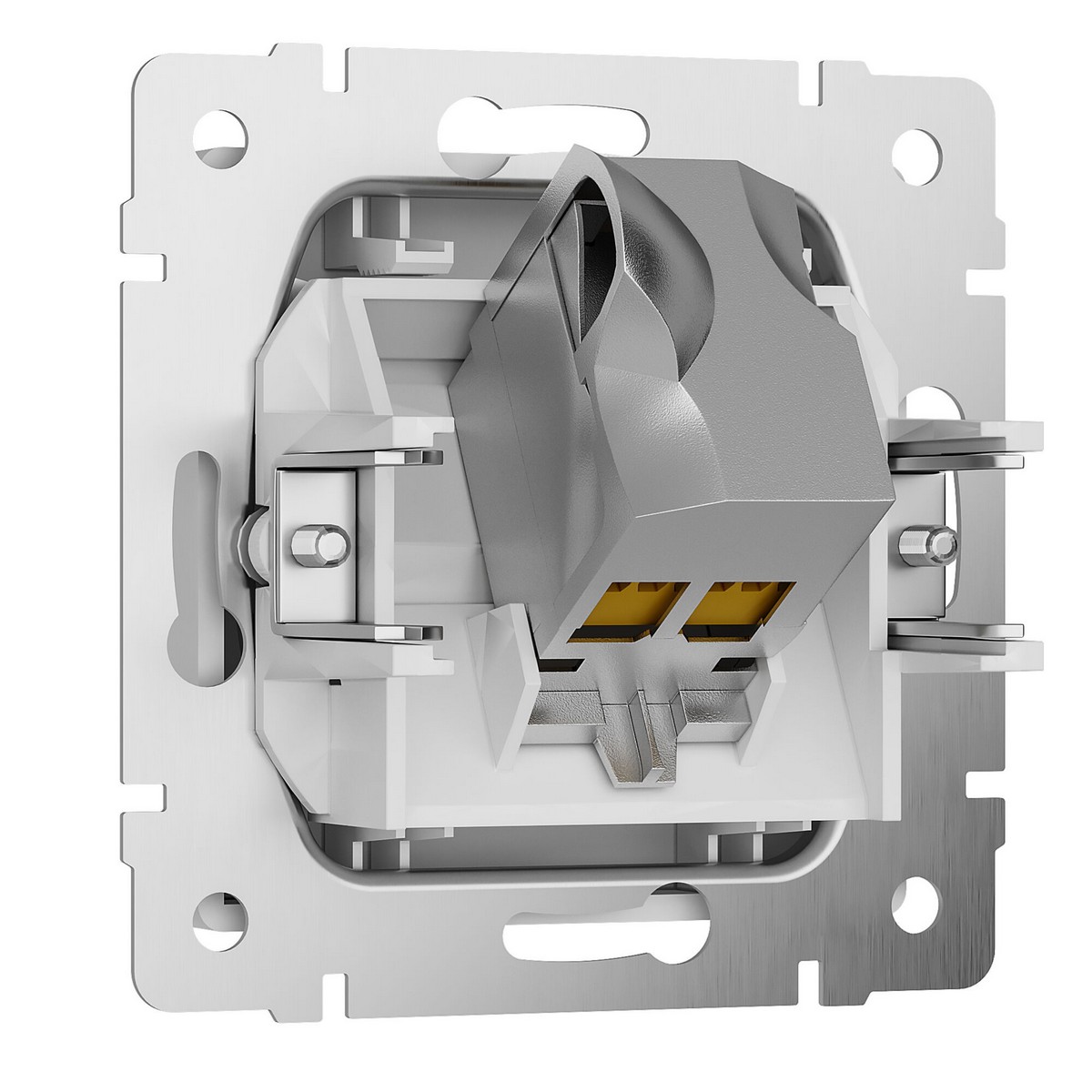 Werkel Белый матовый механизмы Розетка Werkel Ethernet RJ-45 cat. 6A экранированная (белый матовый) W5120001