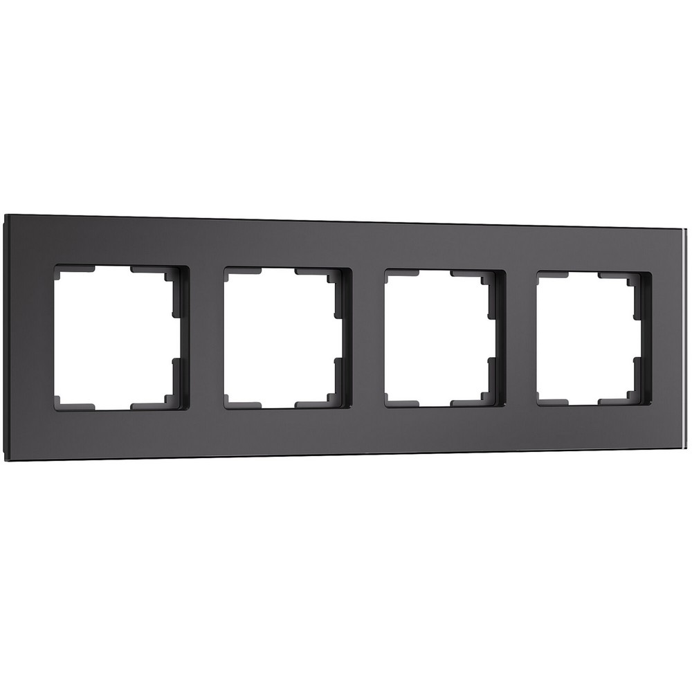 Рамки Werkel Senso Рамка Werkel на 4 поста Senso (черный, стекло soft-touch) W00431080