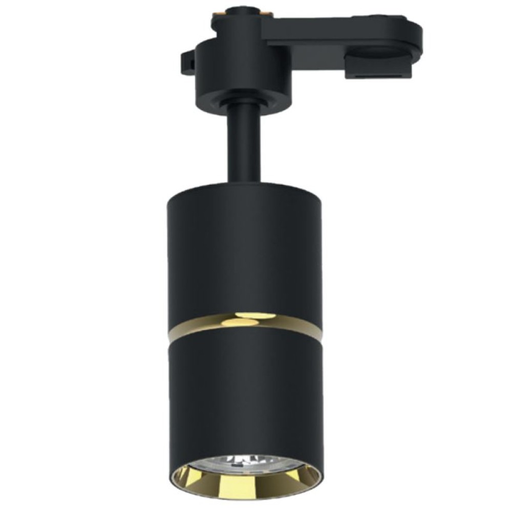 Трековые светодиодные светильники Светильник Feron AL178 трековый под лампу GU10 черный золото 48703 
