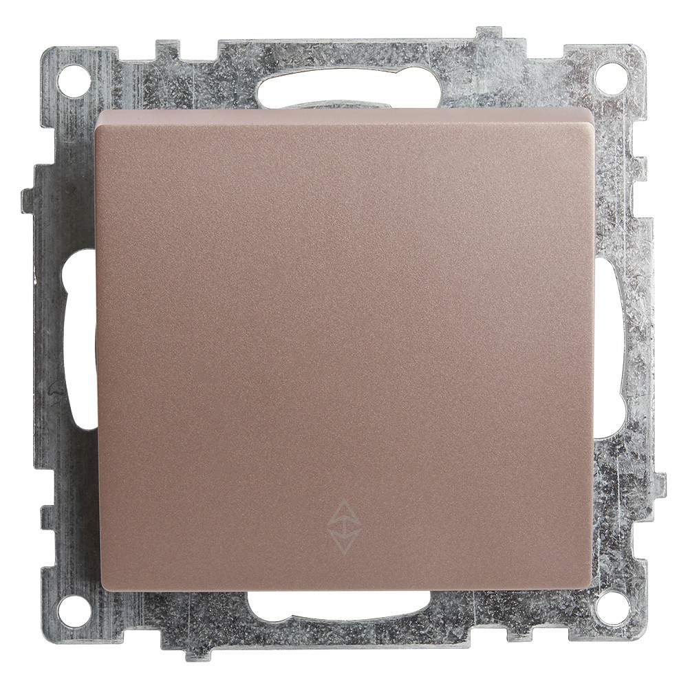 Катрин - Розетки и выключатели Stekker Переключатель 1-клавишный STEKKER GLS10-7105-02 250V 10А Катрин шампань 39590