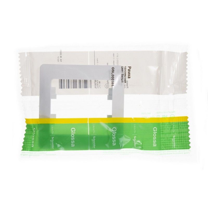 Glossa Белый Рамка Systeme Electric Glossa Белый 1-я GSL000101