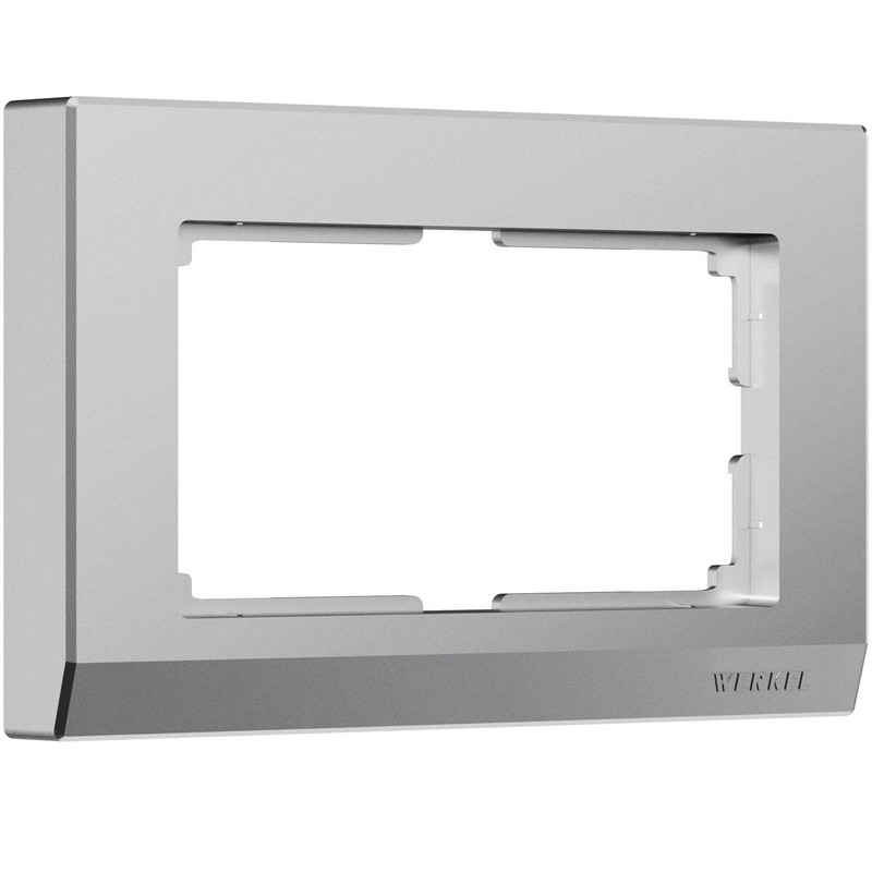 Рамки Werkel Stark Рамка Werkel для двойной розетки Stark (серебряный матовый) W0081865