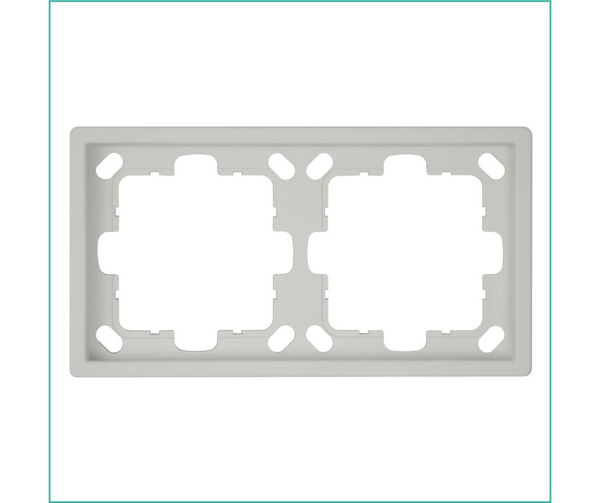 JASMART FD - розетки и выключатели Рамка JASMART FD 2-постовая матовый Тауп (soft touch) 1002PTM