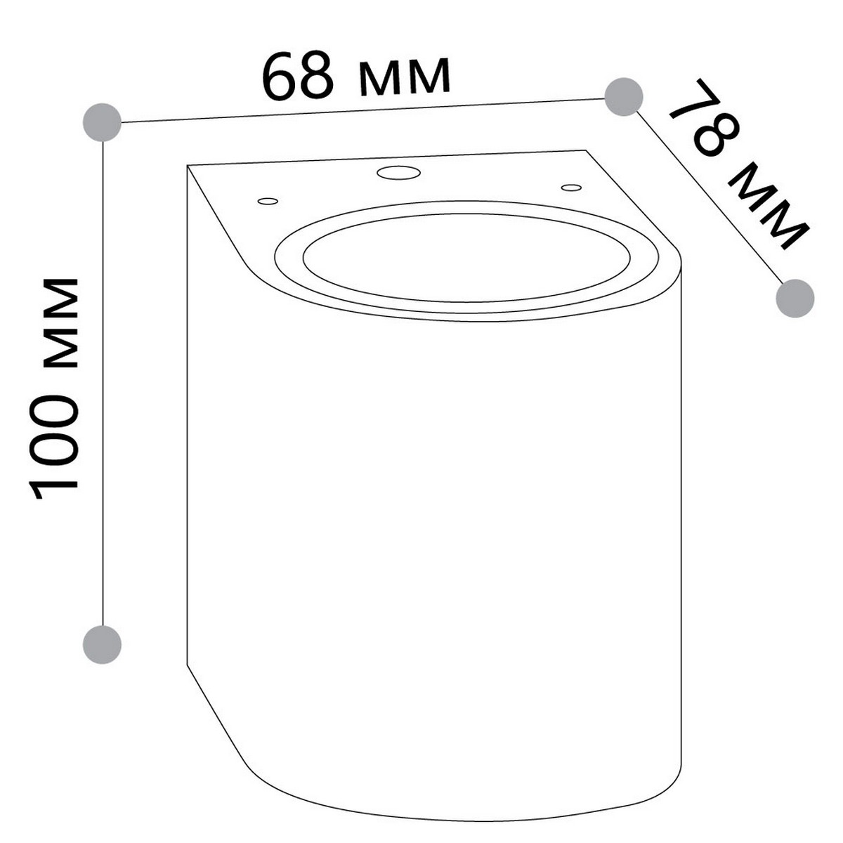 Уличные настенные светильники Светильник садово-парковый Feron DH014 на стену GU10 230V белый 48339 