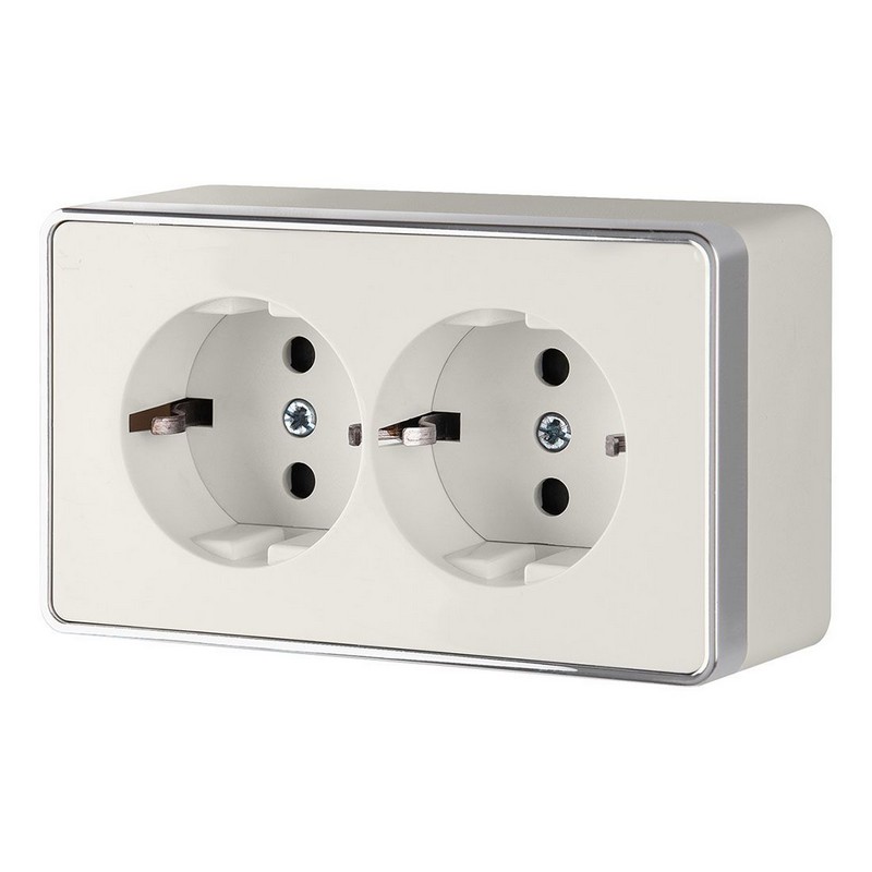 Werkel Gallant слоновая кость Розетка Werkel двойная с заземлением Gallant (слоновая кость) W5072103