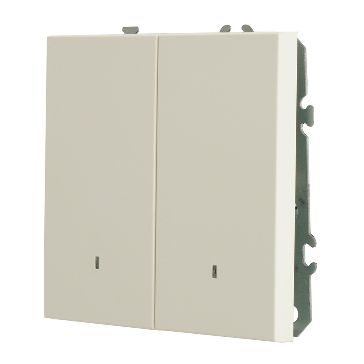 Эмили - Розетки и выключатели Stekker Выключатель 2-клавишный c индикатором STEKKER Эмили RSW10-5102-01 белый фарфор soft touch 49864