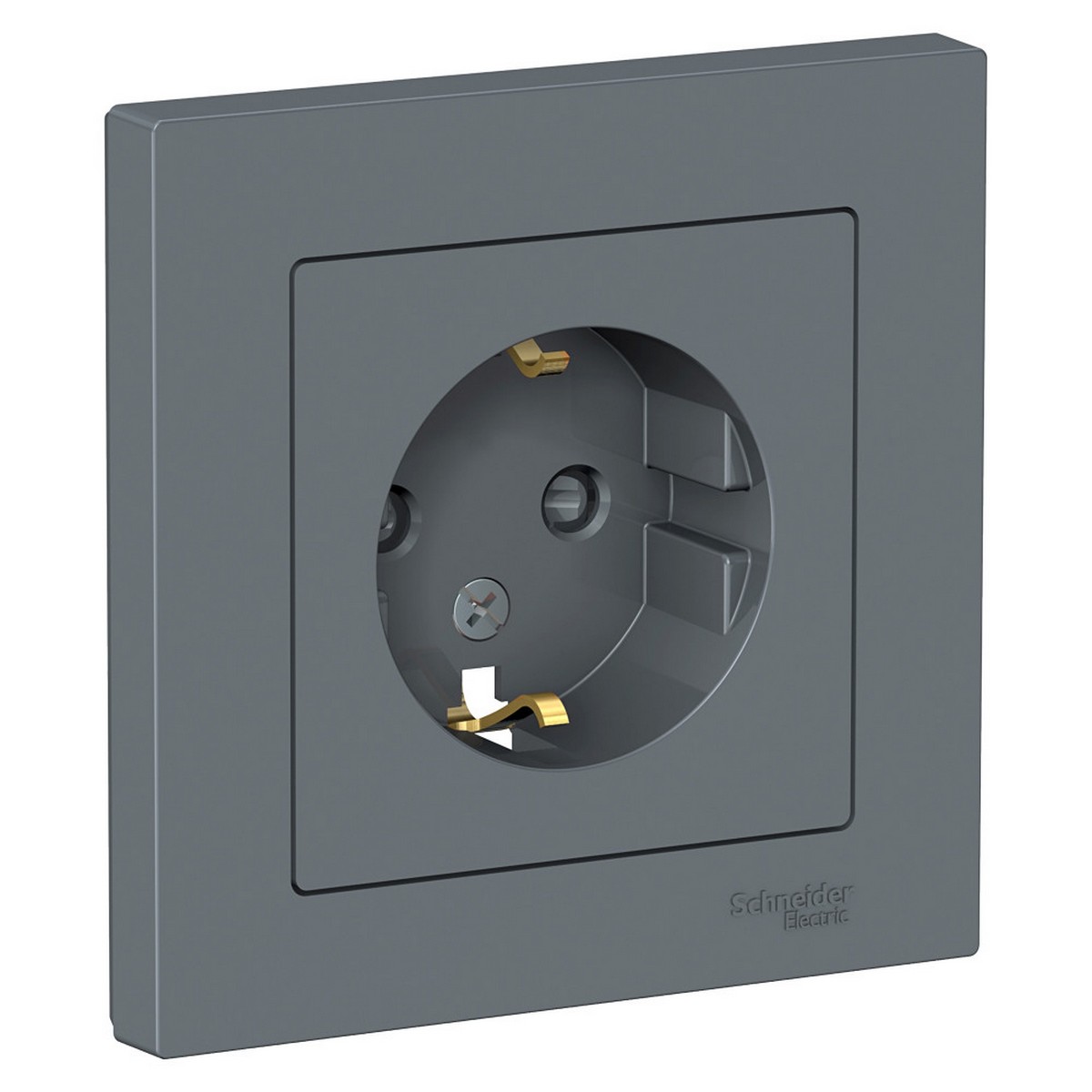 AtlasDesign Грифель Розетка Systeme Electric AtlasDesign Грифель с/з со шторками, 16А, в сборе ATN000744