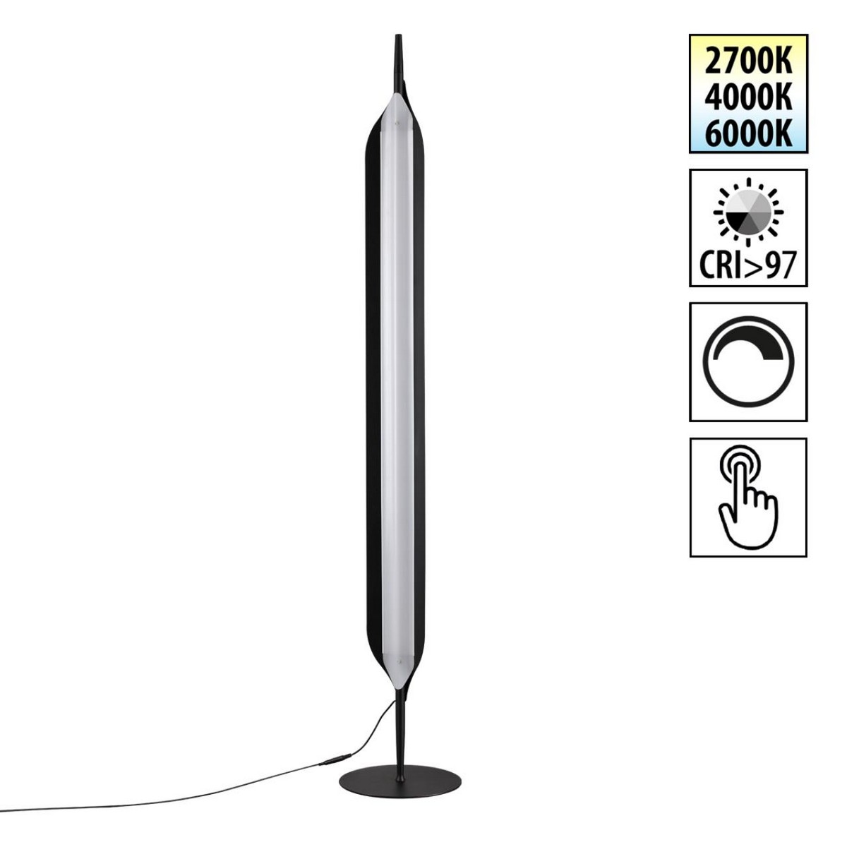 Торшеры Торшер диммируемый со сменой цветовой температуры (управление - сенсор) NOVOTECH 359543 ALA