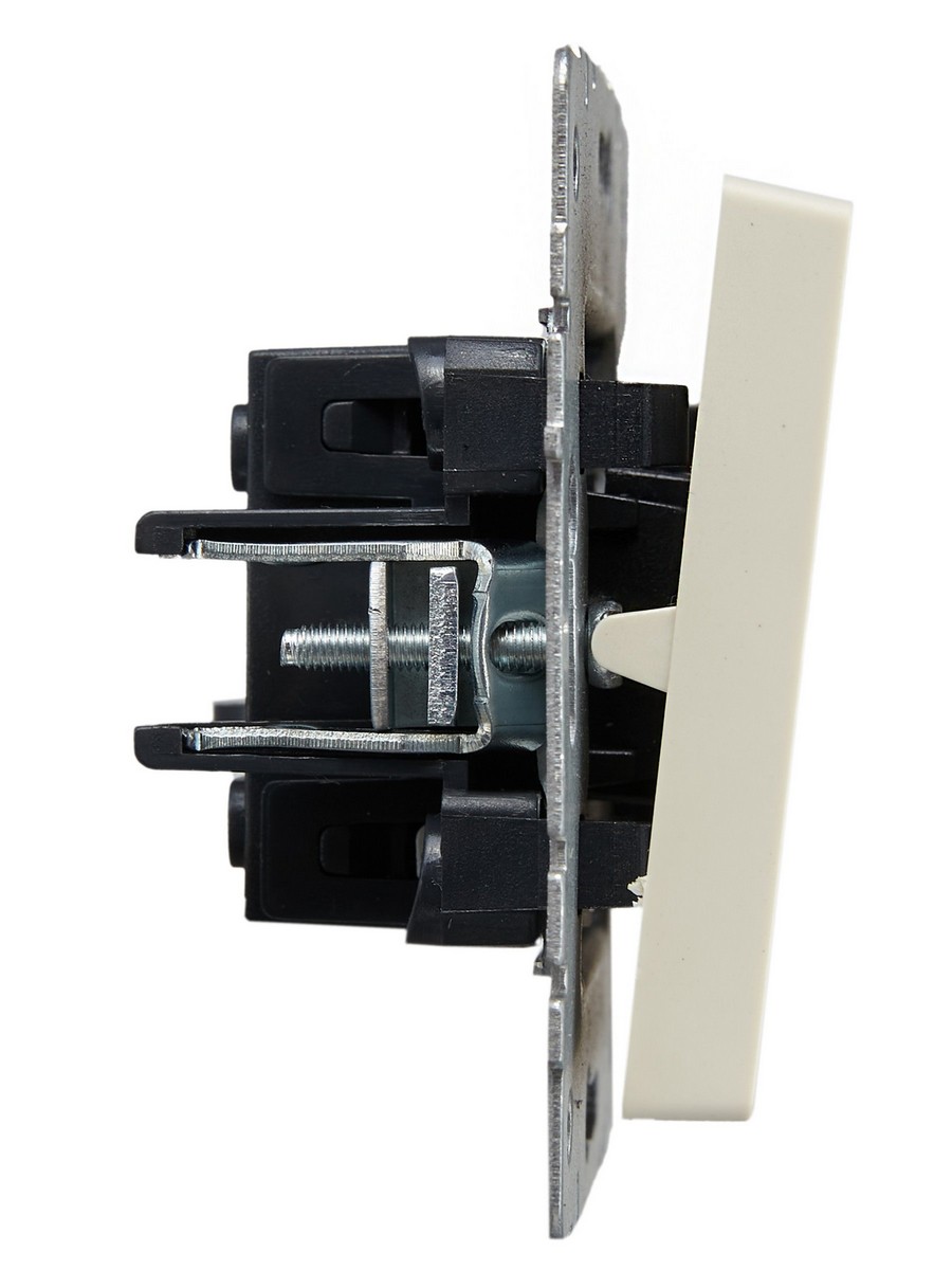 IEK Brite Бежевый Выключатель IEK BRITE 1-клавишный с индикацией 10А ВС10-1-1-БрКр бежевый BR-V10-1-10-K10