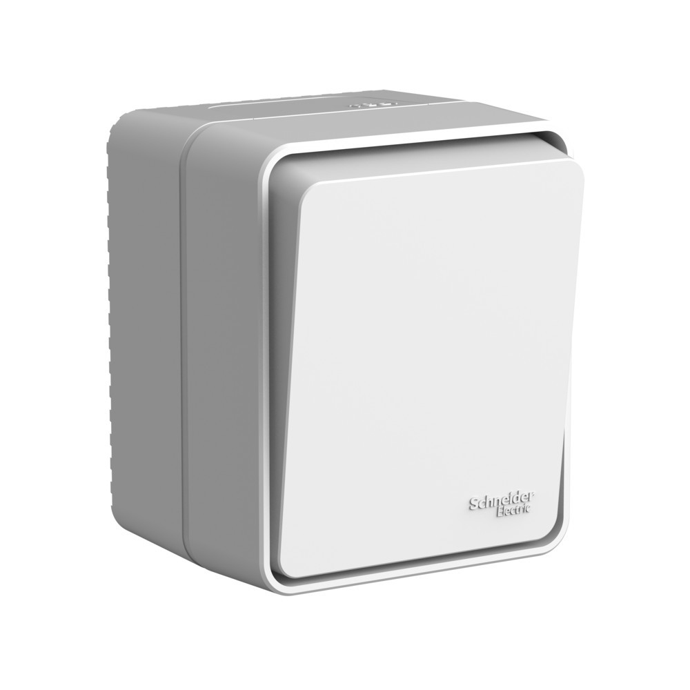 AtlasDesign Алюминий Выключатель Systeme Electric AtlasDesign Profi54 Наруж Серый 1-клавишный 10 АХ ATN543011