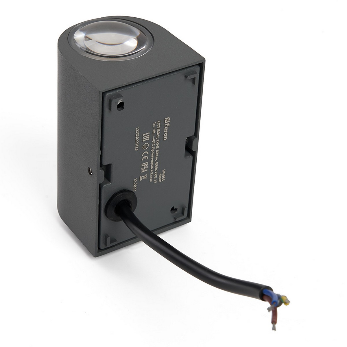 Уличные настенные светильники Светильник уличный светодиодный Feron DH053 2*5W 800Lm 3000K серый 48481 