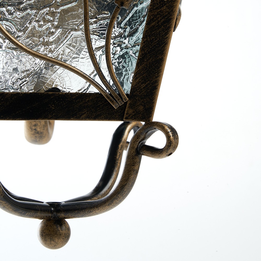 Уличные настенные светильники Светильник садово-парковый Feron PL631 на стену вниз 60W 230V E27 черное золото 11642 