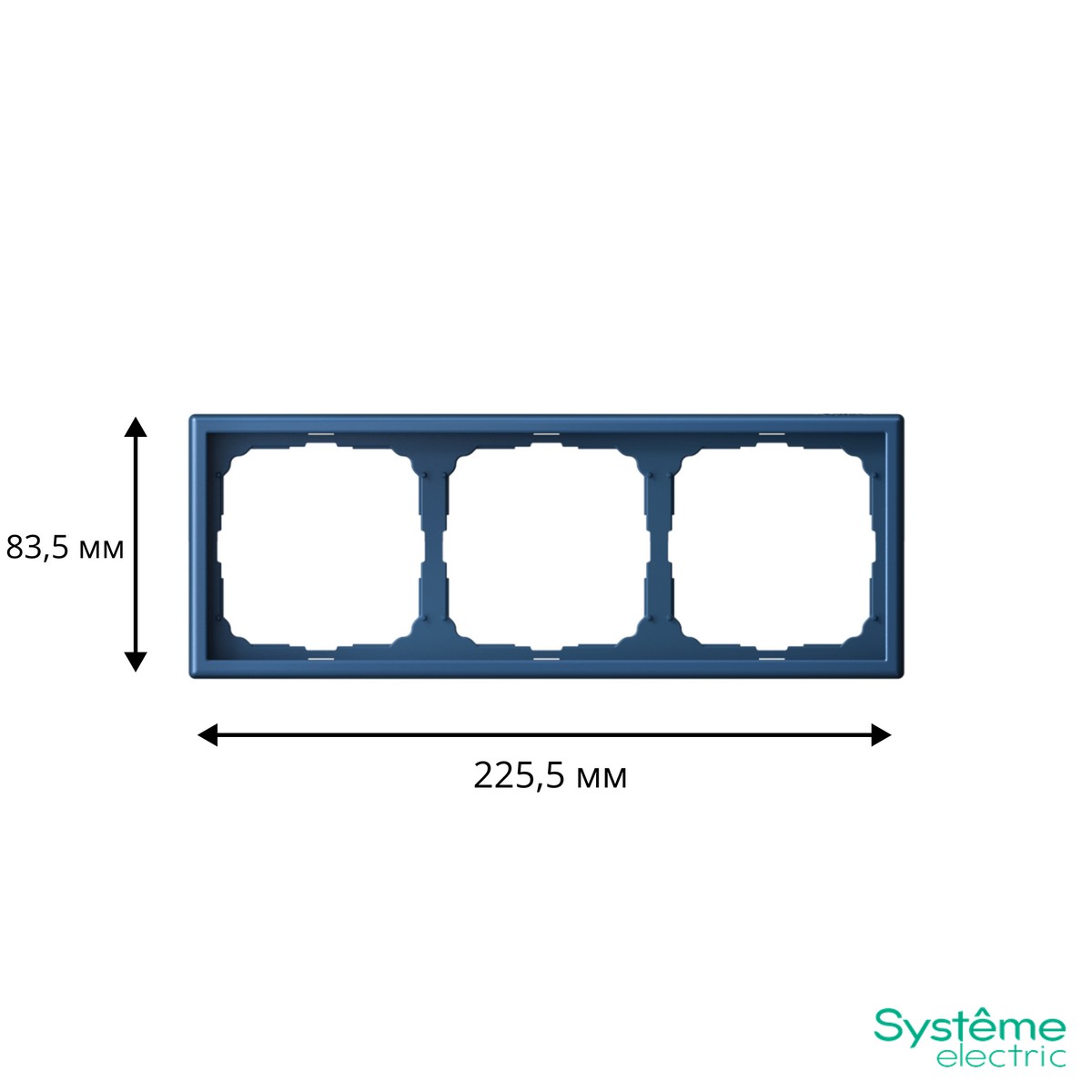 ArtGallery Аквамарин Рамка Systeme Electric ArtGallery Аквамарин 3-ая универсальная GAL001103