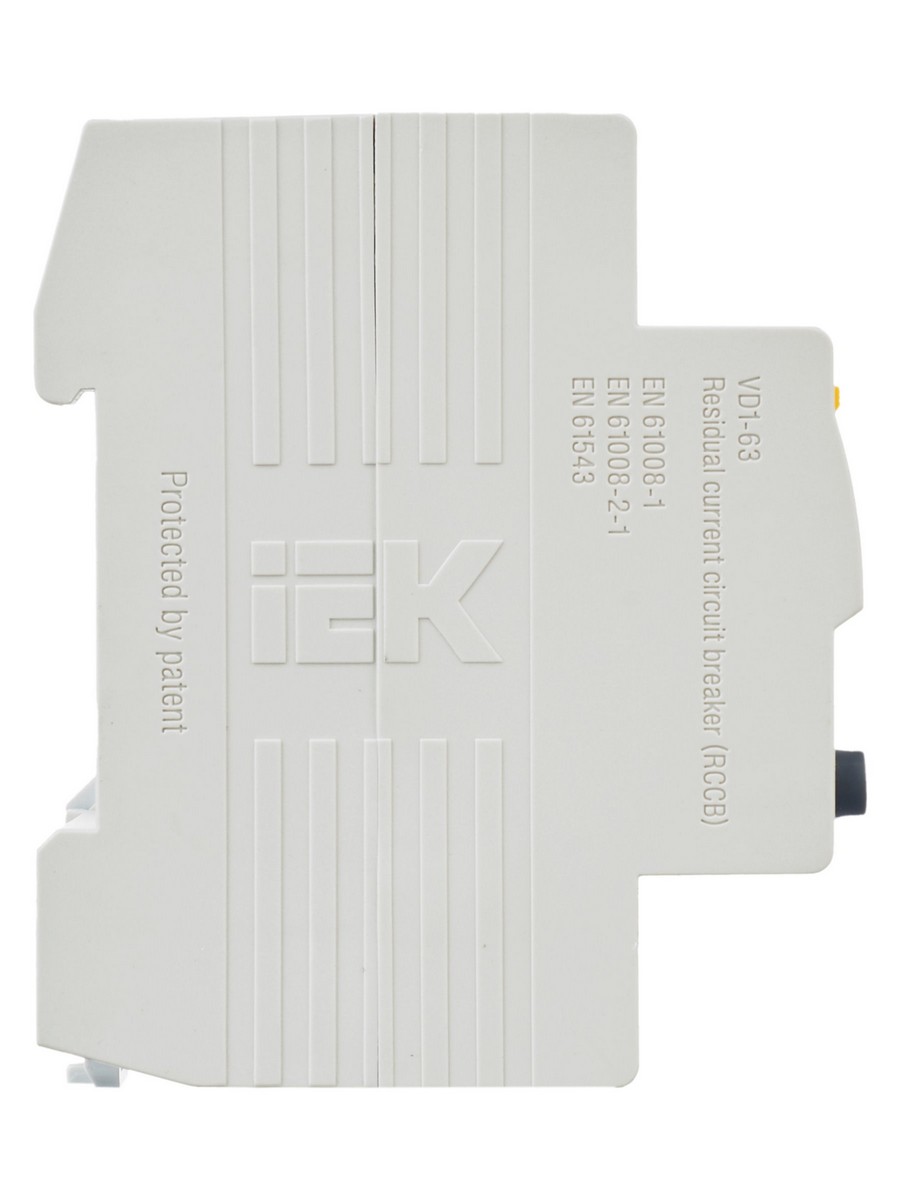 IEK Выключатель дифференциальный IEK KARAT ВД1-63 (УЗО) 4Р 63А 100мА MDV10-4-063-100 