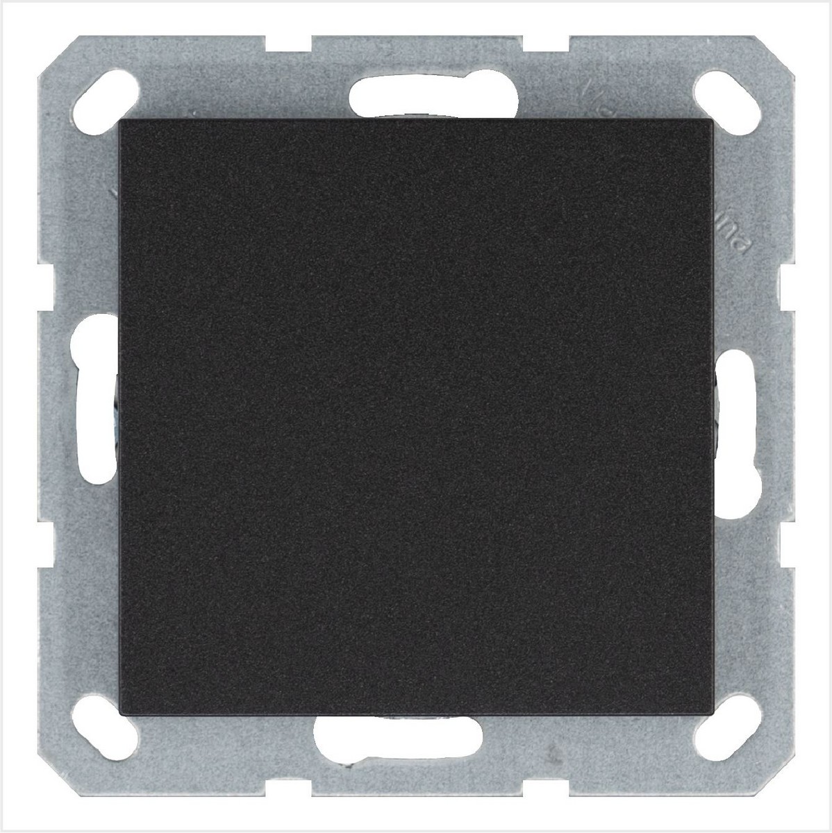 JASMART G - розетки и выключатели Заглушка JASMART Антрацит G8001B