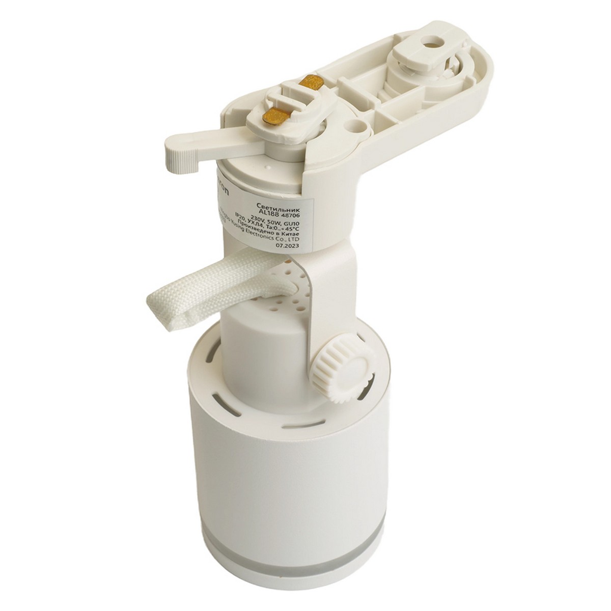 Трековые светодиодные светильники Светильник Feron AL188 трековый под лампу GU10 белый 48706 