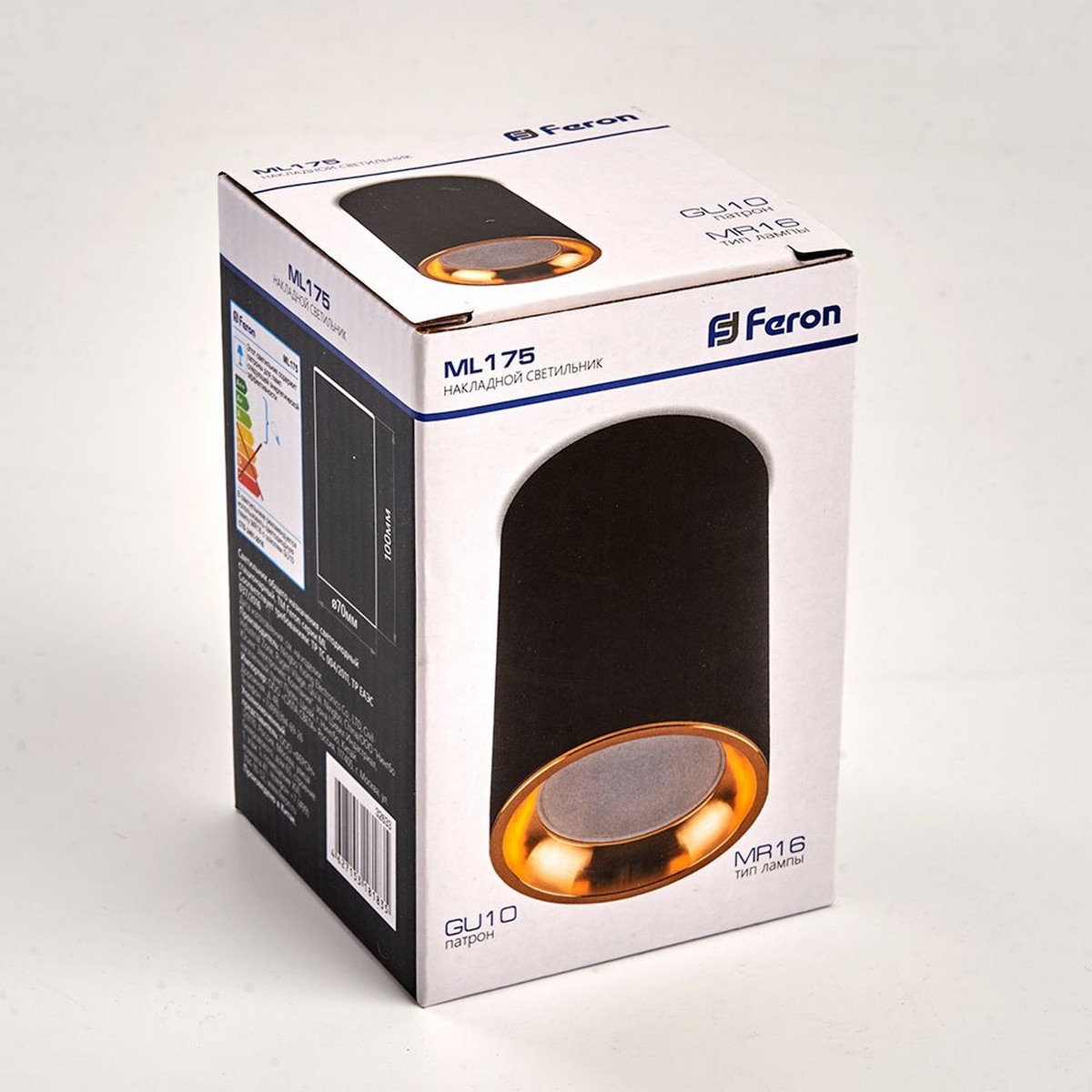 Светильники споты светодиодные Светильник спот потолочный Feron ML175 черный золото 32633 
