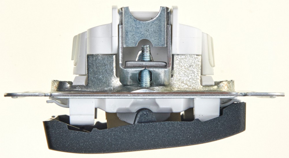 Glossa Антрацит Выключатель Systeme Electric Glossa Антрацит 2-клавишный, сх.5, 10АХ механизм GSL000751