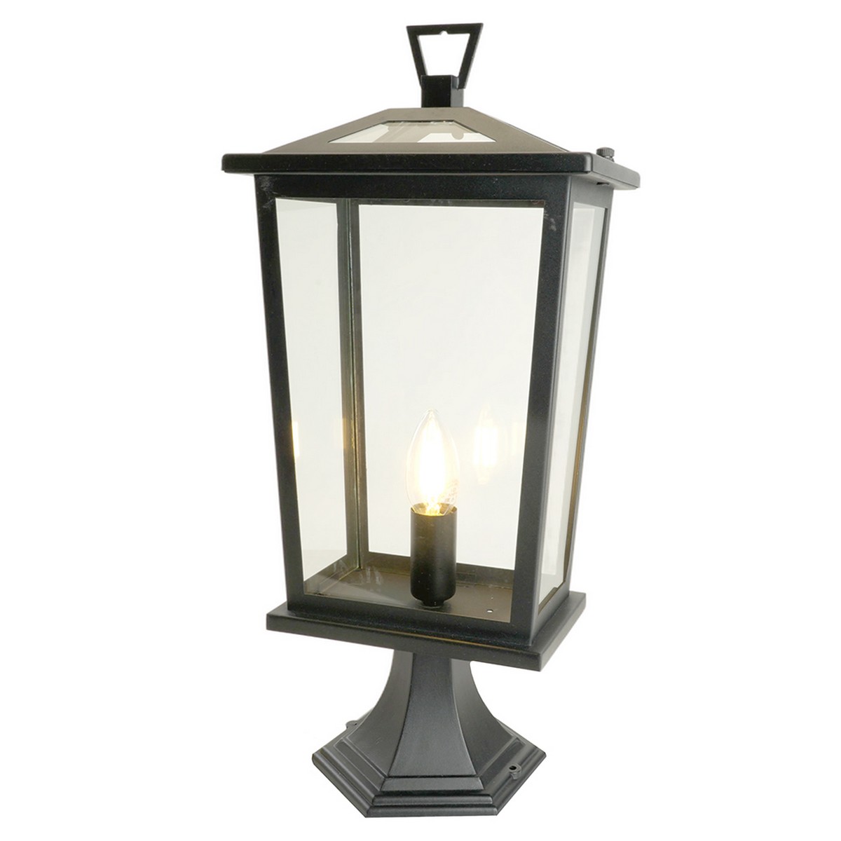 Уличные светильники на постамент Светильник садово-парковый Feron PL754 на постамент E14 черный 51280 