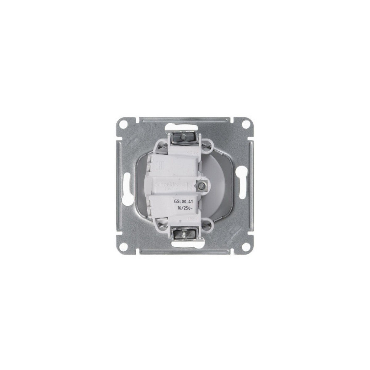 Glossa Белый Розетка Systeme Electric Glossa Белый без заземления GSL000141