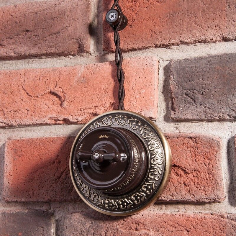 Витой ретро провод (кабель) Ретро кабель Werkel витой 3х2,5 (коричневый) 20 м (под заказ) W6453314 