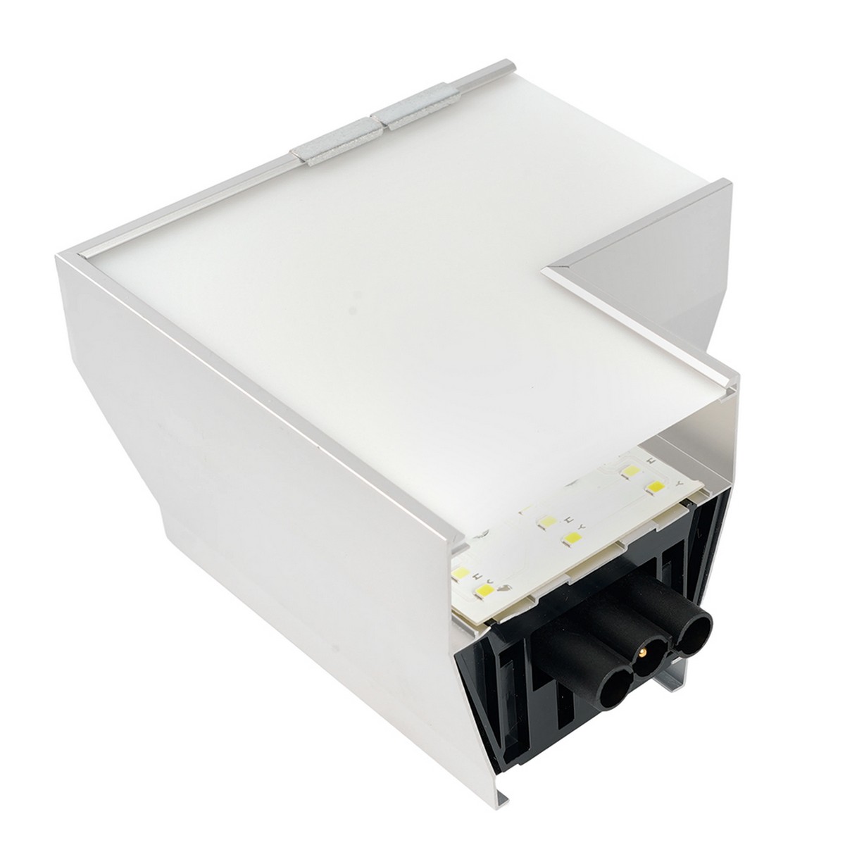 Линейные светодиодные светильники Светильник коннектор Feron AL4036L 4W 3000К-4000К-6400K L-образный серебро RetailRay 51872 