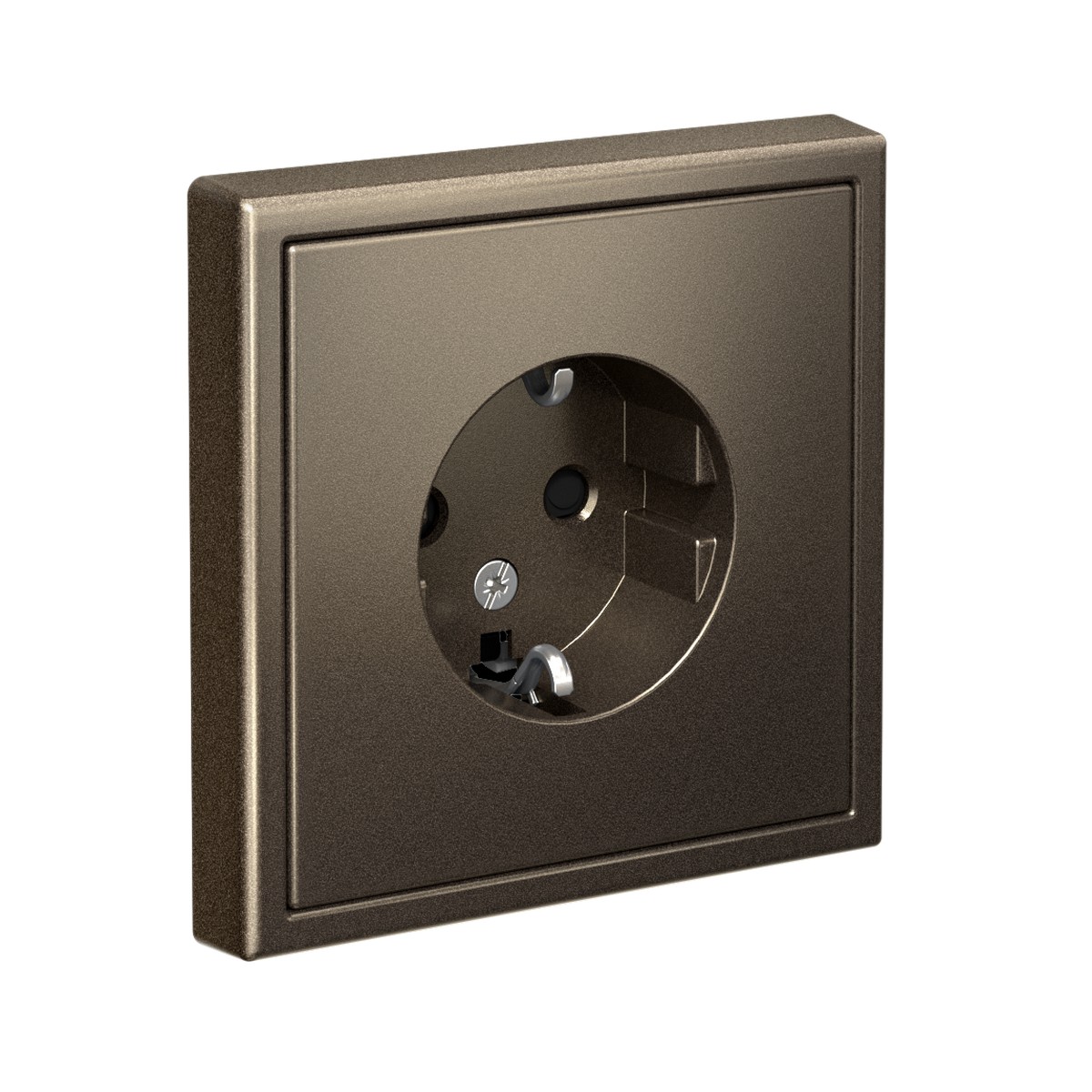 ArtGallery Мокко Розетка Systeme Electric ArtGallery Мокко с заземлением со шторками 16А GAL000645