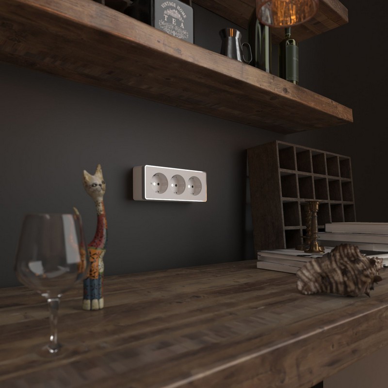 Werkel Gallant белый Розетка Werkel 3-я с заземлением и шторками Gallant (белый) W5073101