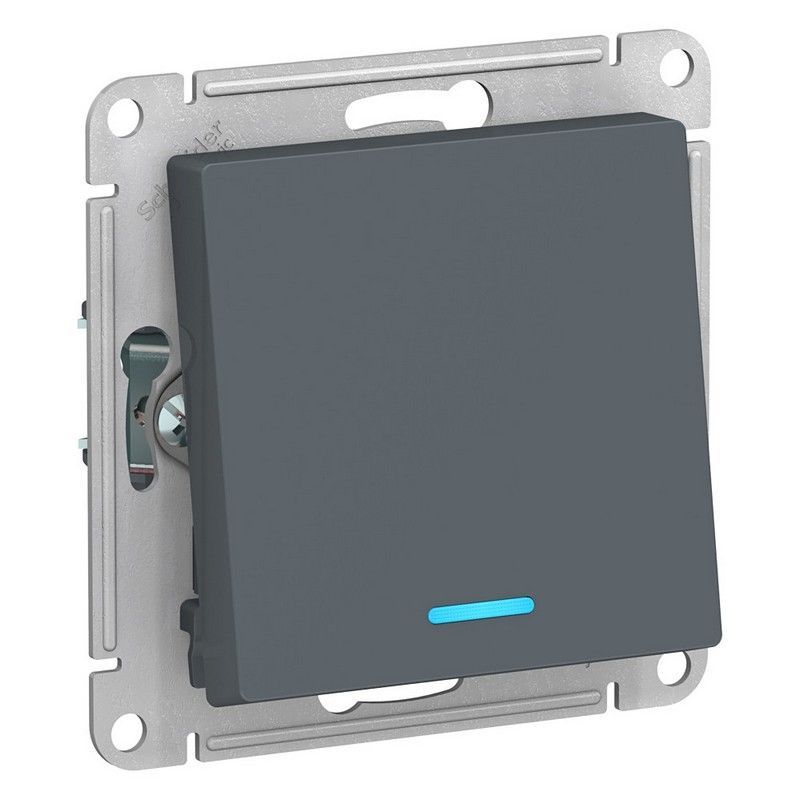 AtlasDesign Грифель Переключатель 1-клавишный Systeme Electric AtlasDesign Грифель с подсветкой, сх.6а, ATN000763